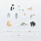 Bande Washi Tape Sticker Roll Set - Strolling Cats
