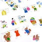 Bande Washi Tape Sticker Roll - Laundry Day - Whimsical Animals