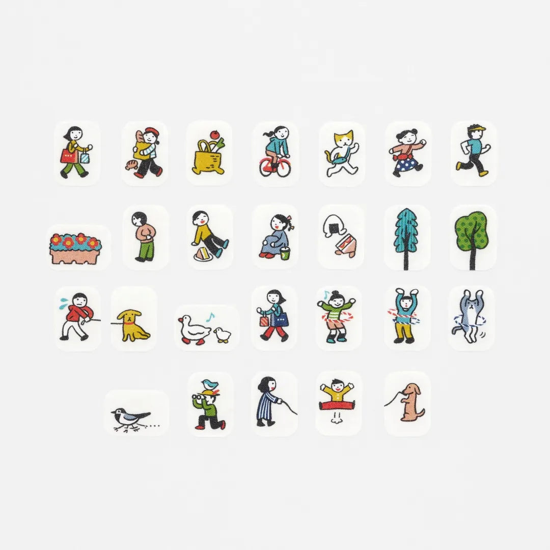 Bande Washi Tape Sticker Roll - People Who Live in a Planner - A Perfect Day for a Walk