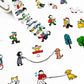 Bande Washi Tape Sticker Roll - People Who Live in a Planner - A Perfect Day for a Walk