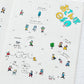 Bande Washi Tape Sticker Roll - People Who Live in a Planner - A Perfect Day for a Walk