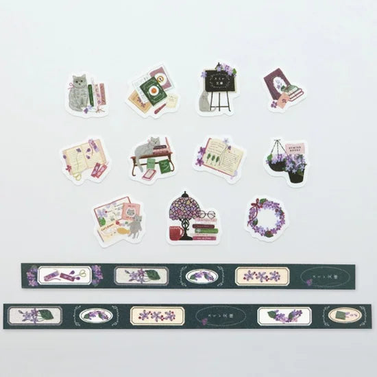 Bande Washi Tape Sticker Roll Set - Violet Books