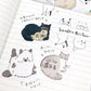 Bande Washi Tape Sticker Roll - Writable Memo - Yuruneko Memo