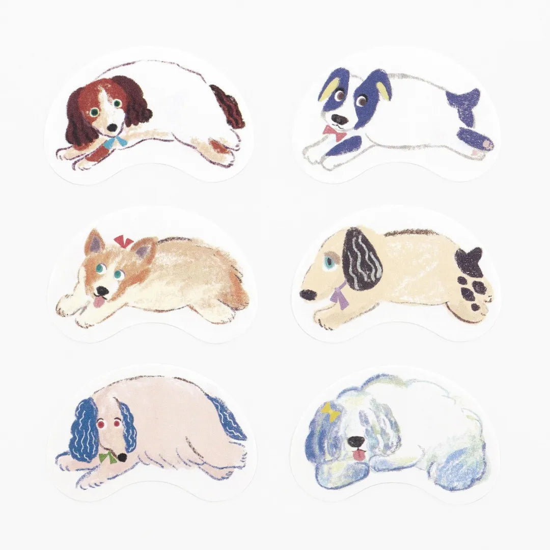 Bande Washi Tape Sticker Roll - Writable Memo - Running Dog