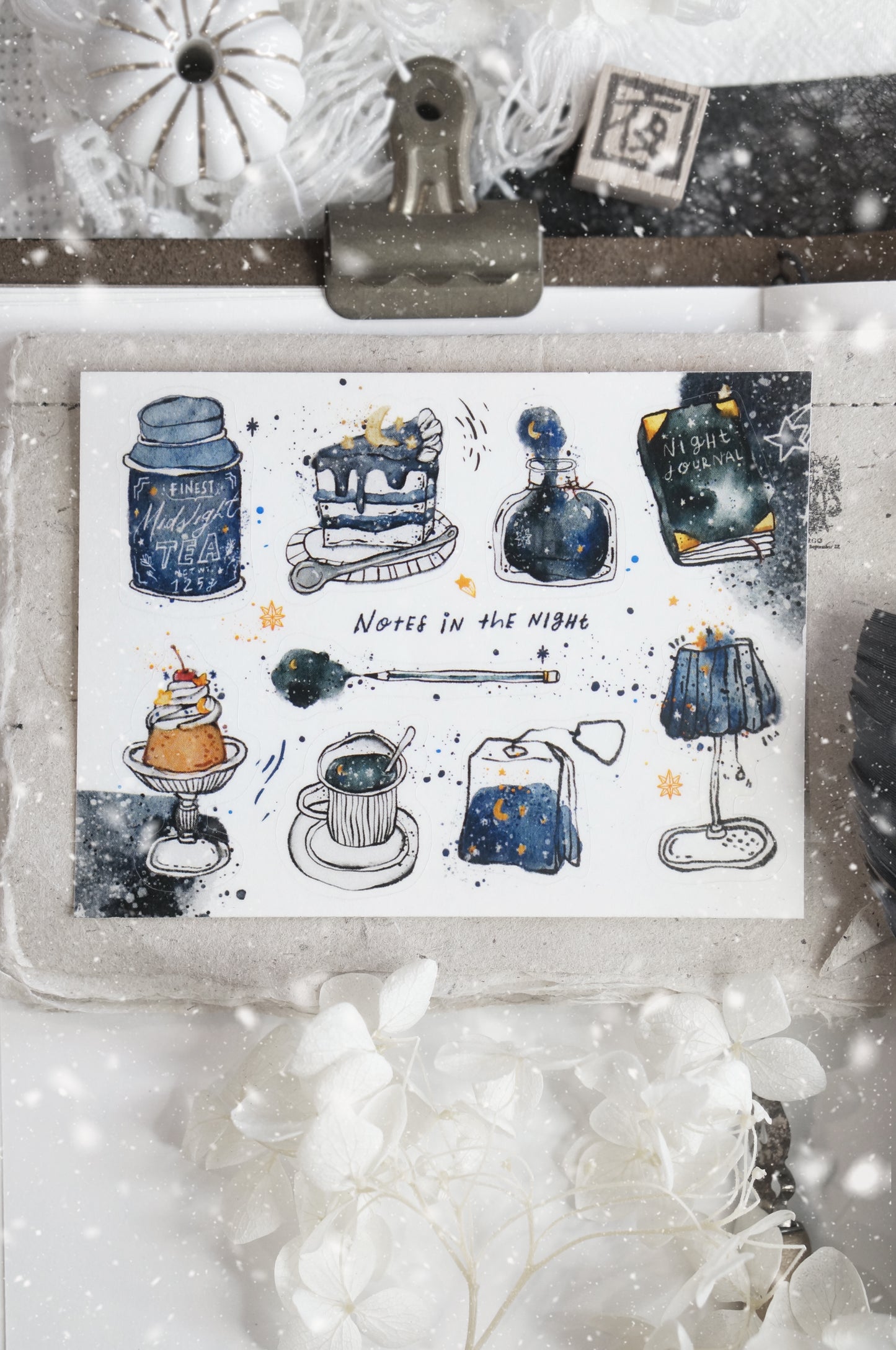 Black Milk Project"Notes in the Night" Mini PET Sticker Sheet