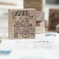 Black Milk Project "Traveling Stationer" Series Rubber Stamp - Stationery Cart