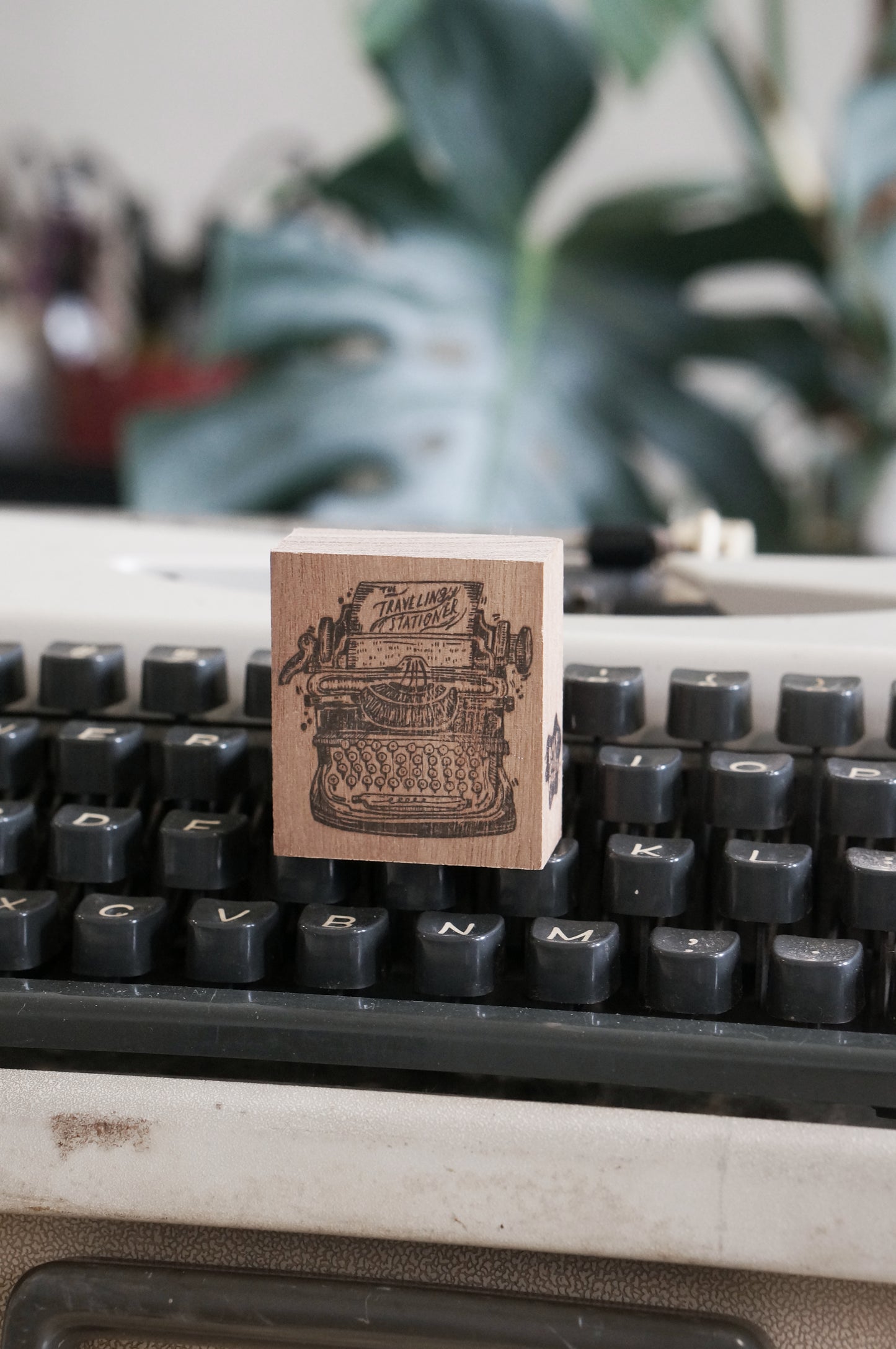 Black Milk Project "Traveling Stationer" Series Rubber Stamp - Typewriter