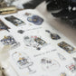 Black Milk Project "Notes in the Night" Gold Foil Washi Sticker Sheet