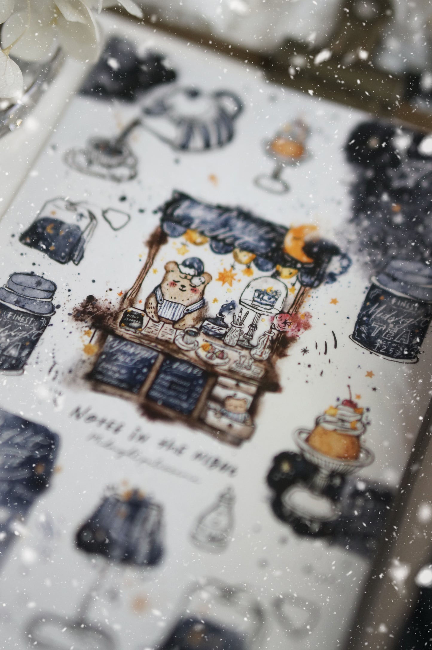 Black Milk Project "Notes in the Night" Midnight Patisserie Washi Sticker Sheet