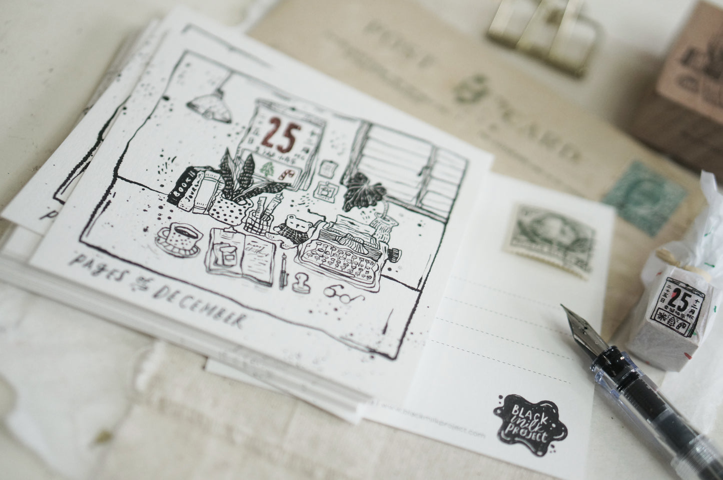 Black Milk Project "Pages in December" Post Card