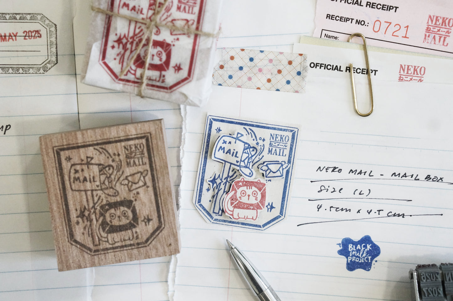 Black Milk Project "Neko Mail" Series Rubber Stamp - Mailbox