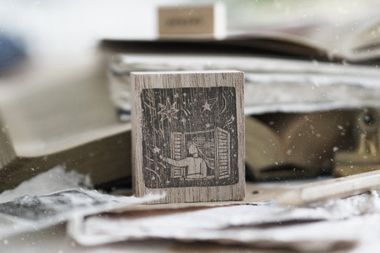 Black Milk Project "Prayer" Collection Rubber Stamp - Star Window