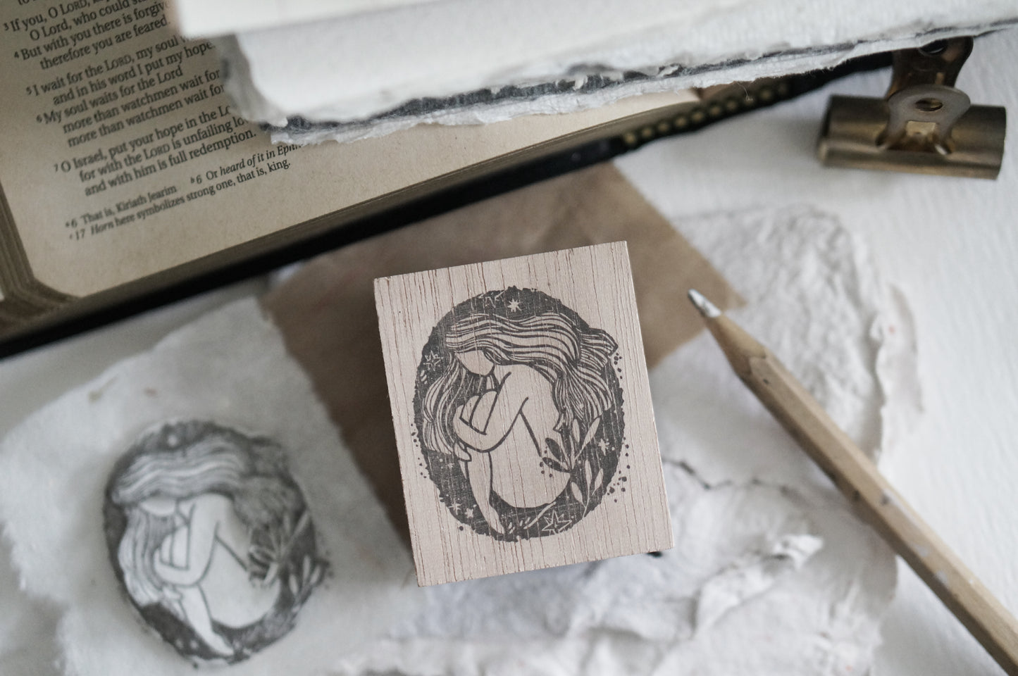 Black Milk Project "Prayer" Collection Rubber Stamp - Stillness