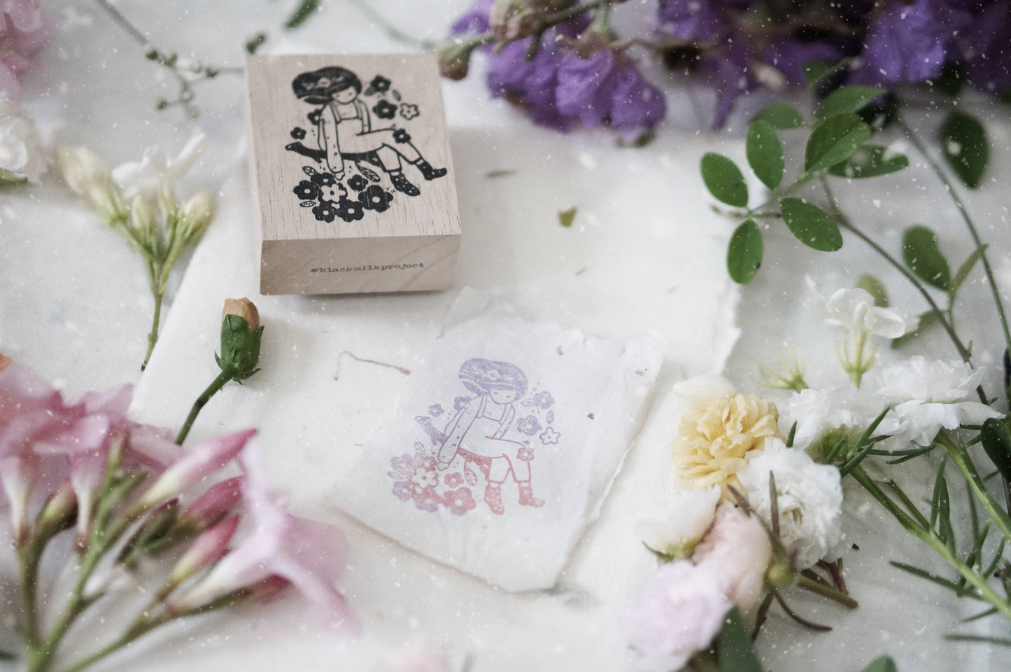 Black Milk Project "Bloom" Collection Rubber Stamp - Miss Bailey