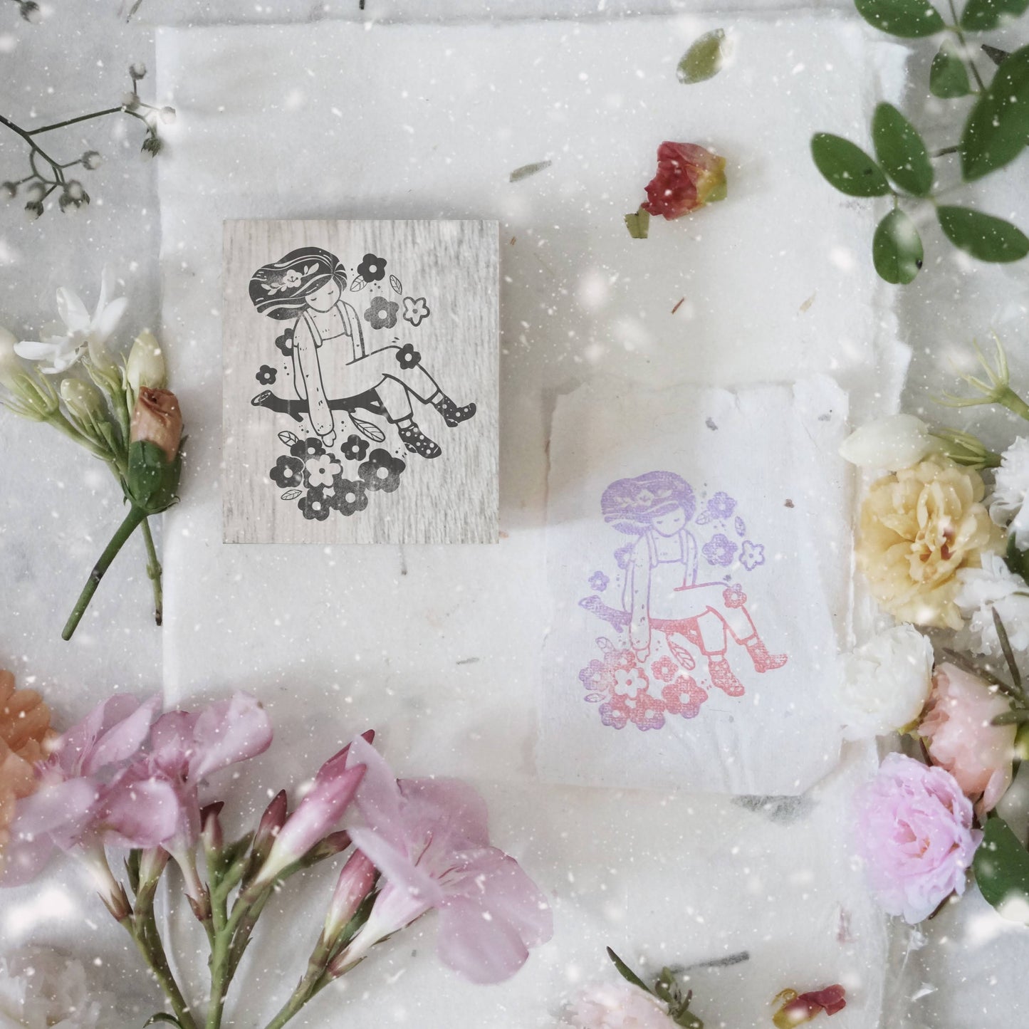 Black Milk Project "Bloom" Collection Rubber Stamp - Miss Bailey