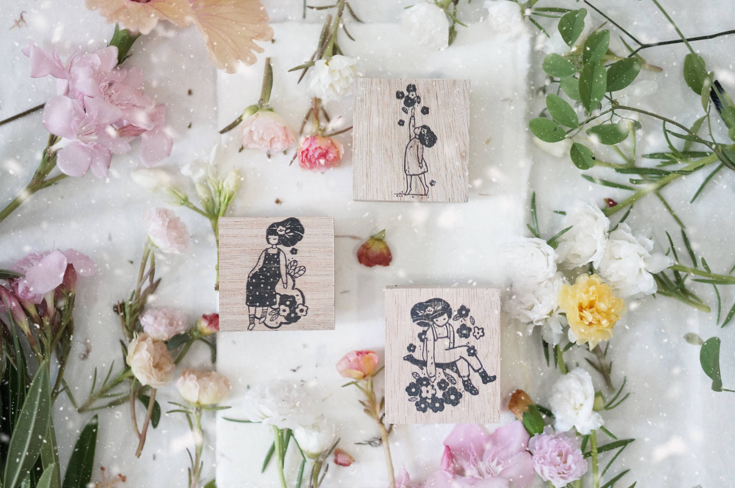 Black Milk Project "Bloom" Collection Rubber Stamp - Miss Bo