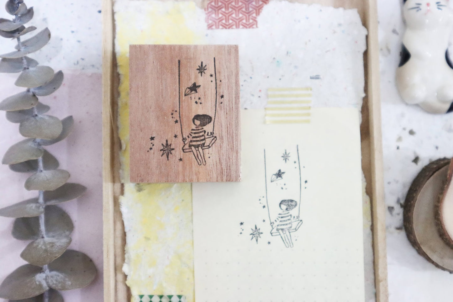 Black Milk Project Rubber Stamp - Starry Swing