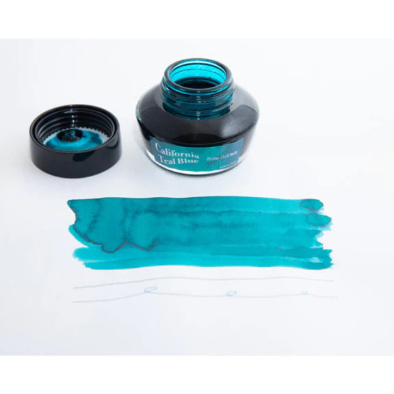 Nagasawa Kobe Bottled Ink - California Teal Blue, Special Color