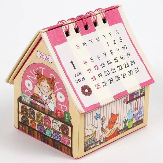Greeting Life Coco-Chan 2026 House Box Desk Calendar