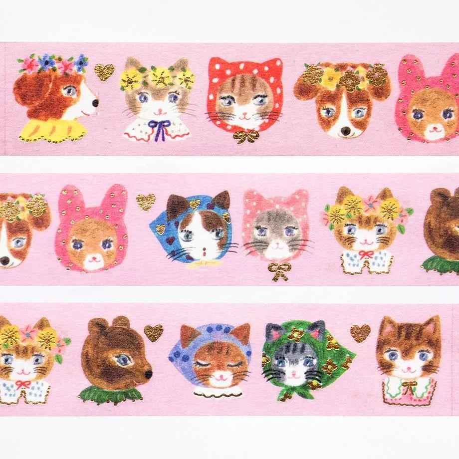 cozyca products x Aiko Fukawa Gold Foil Washi Tape - niko niko