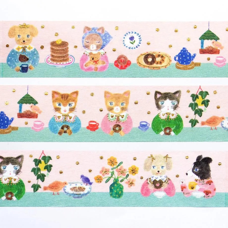 cozyca products x Aiko Fukawa Gold Foil Washi Tape - snack time