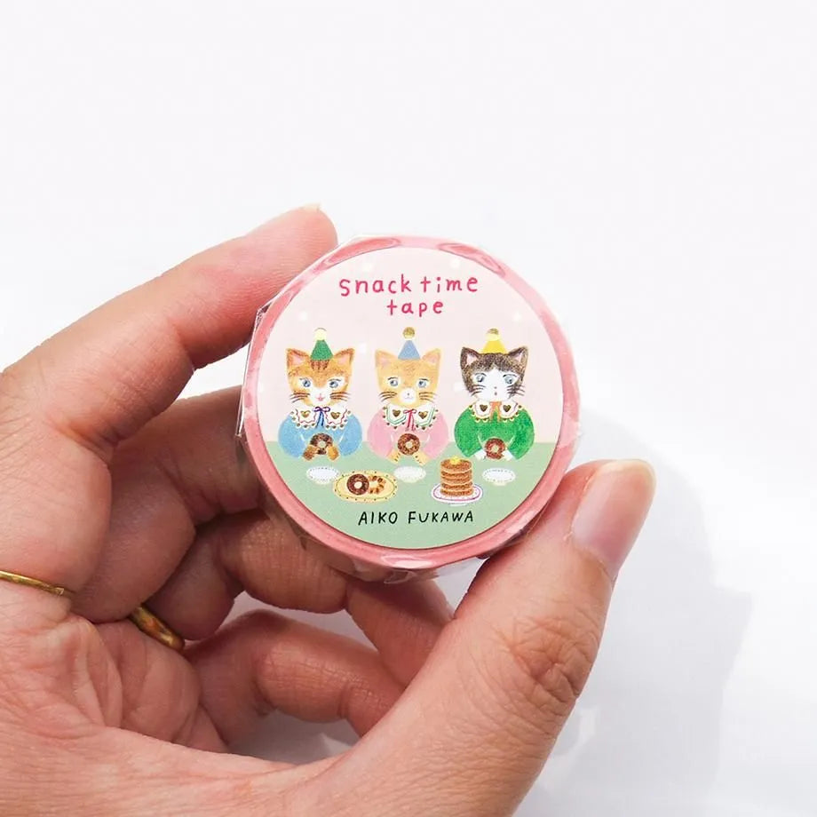 cozyca products x Aiko Fukawa Gold Foil Washi Tape - snack time