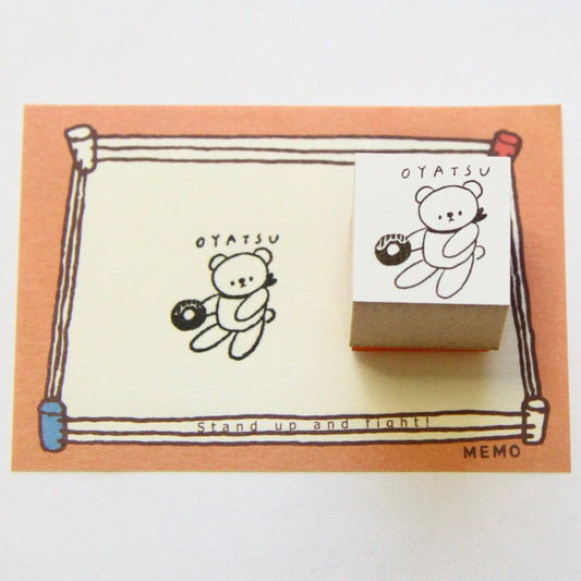 ranmyu Rubber Stamp - Donut Bear