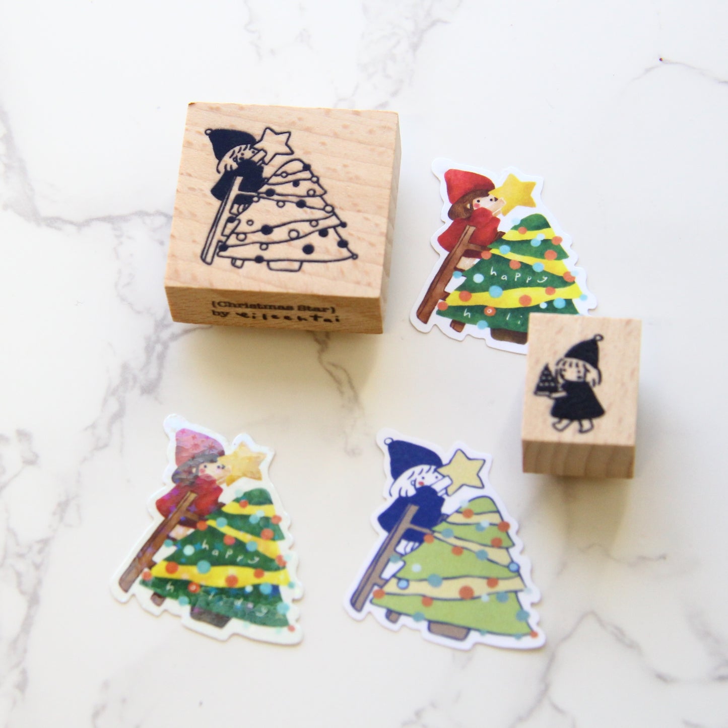 Eileen Tai Rubber Stamp Set - Christmas Star Collection