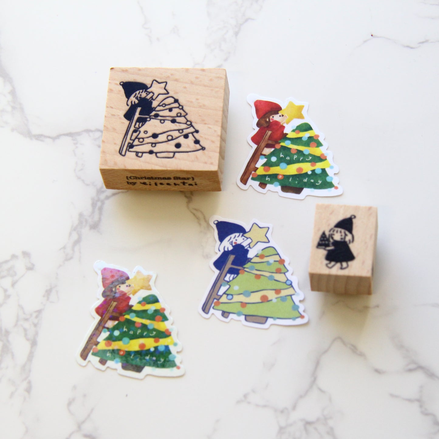 Eileen Tai Rubber Stamp Set - Christmas Star Collection