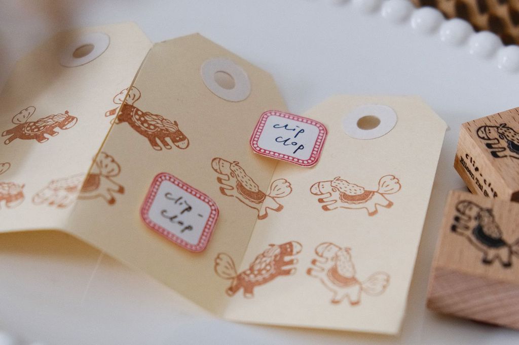 Eileen Tai Rubber Stamp - Clip-Clop, 2 designs