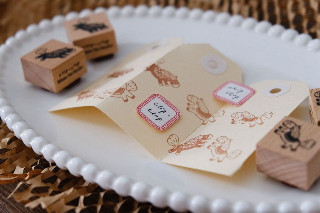 Eileen Tai Rubber Stamp - Clip-Clop, 2 designs