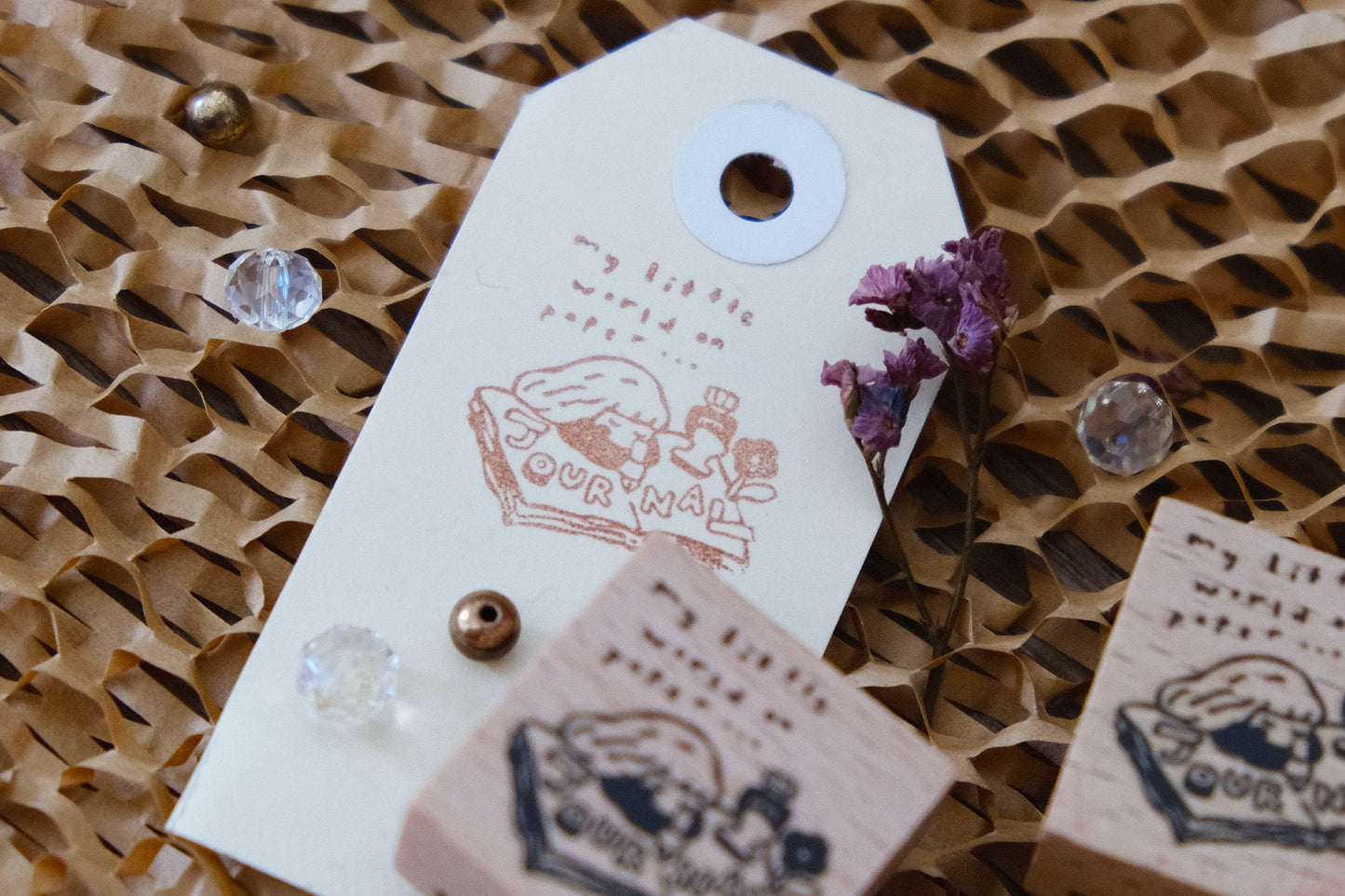 Eileen Tai Rubber Stamp - My World on Paper (Journaling Girl)