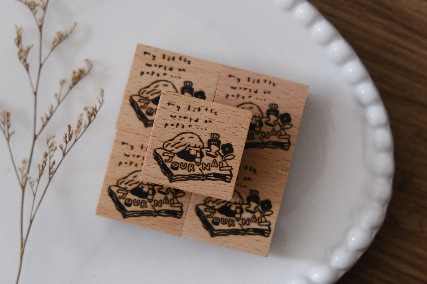 Eileen Tai Rubber Stamp - My World on Paper (Journaling Girl)