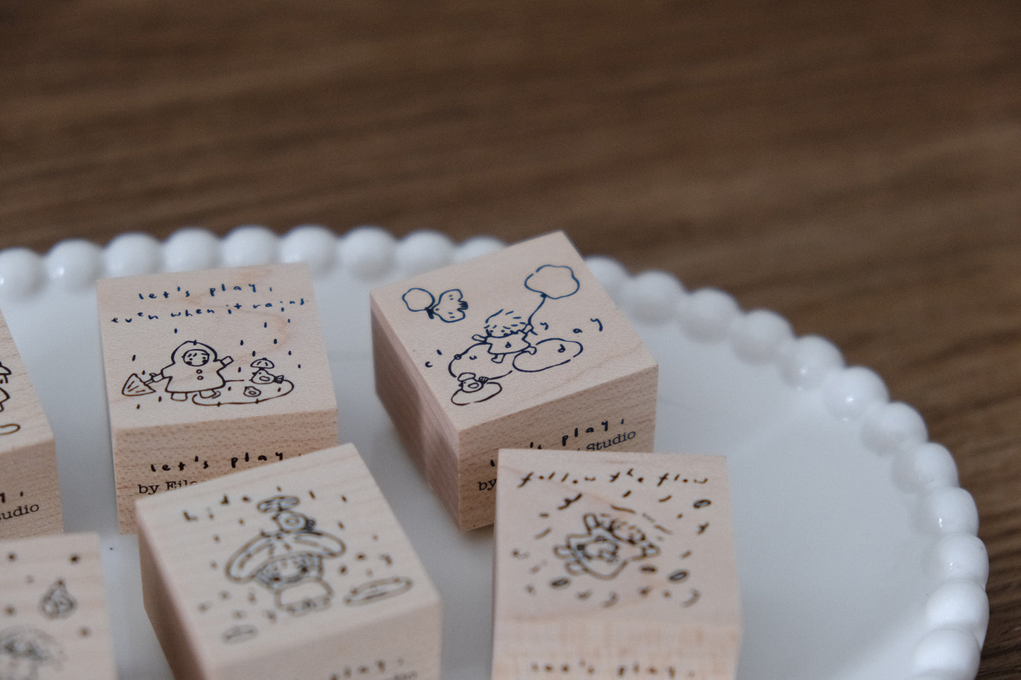 Eileen Tai Rubber Stamp - Let's Play, 6 Designs