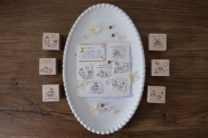 Eileen Tai Rubber Stamp - Let's Play, 6 Designs