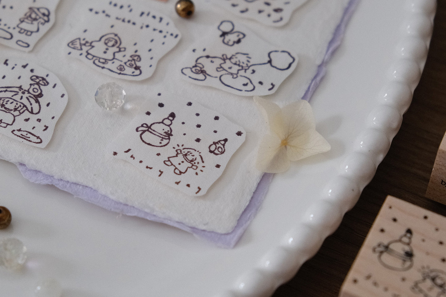 Eileen Tai Rubber Stamp - Let's Play, 6 Designs