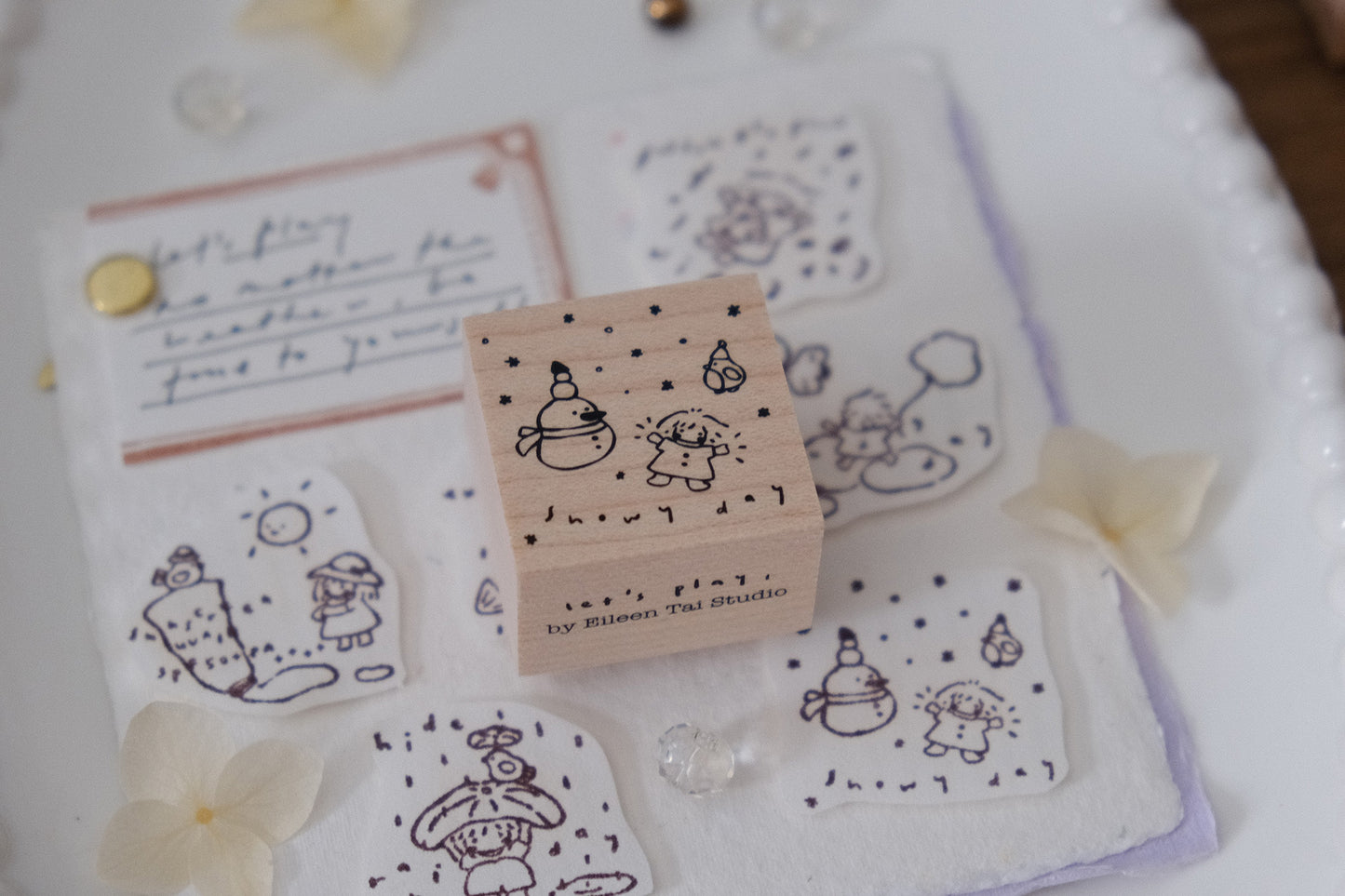 Eileen Tai Rubber Stamp - Let's Play, 6 Designs