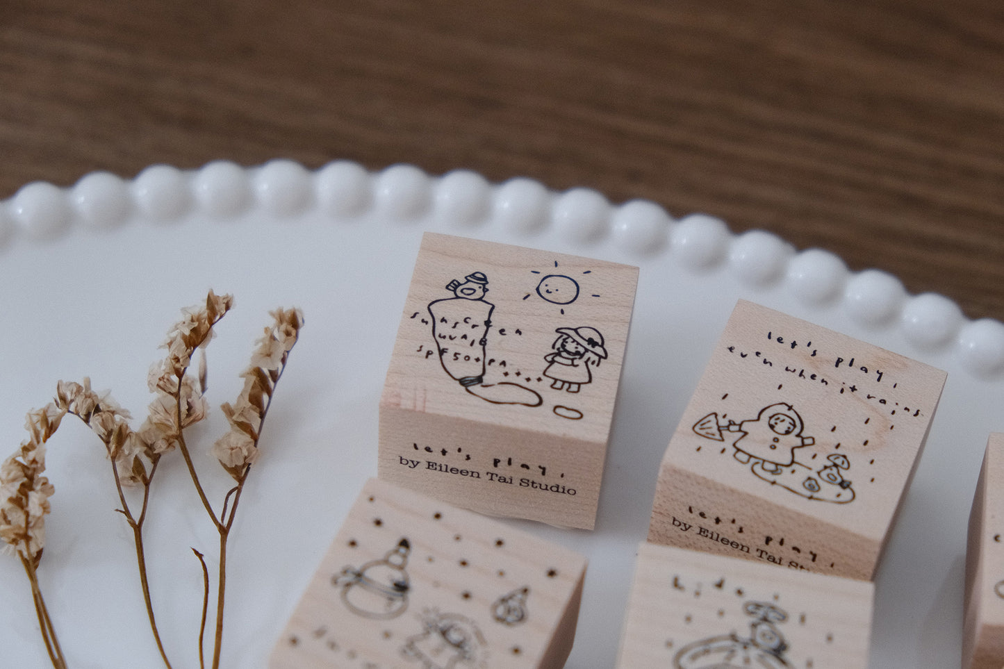 Eileen Tai Rubber Stamp - Let's Play, 6 Designs