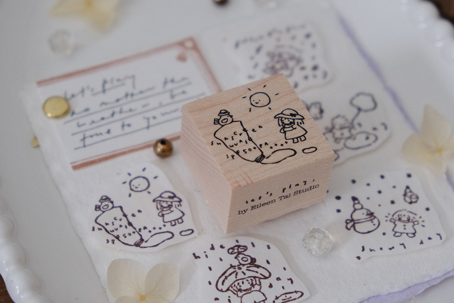 Eileen Tai Rubber Stamp - Let's Play, 6 Designs