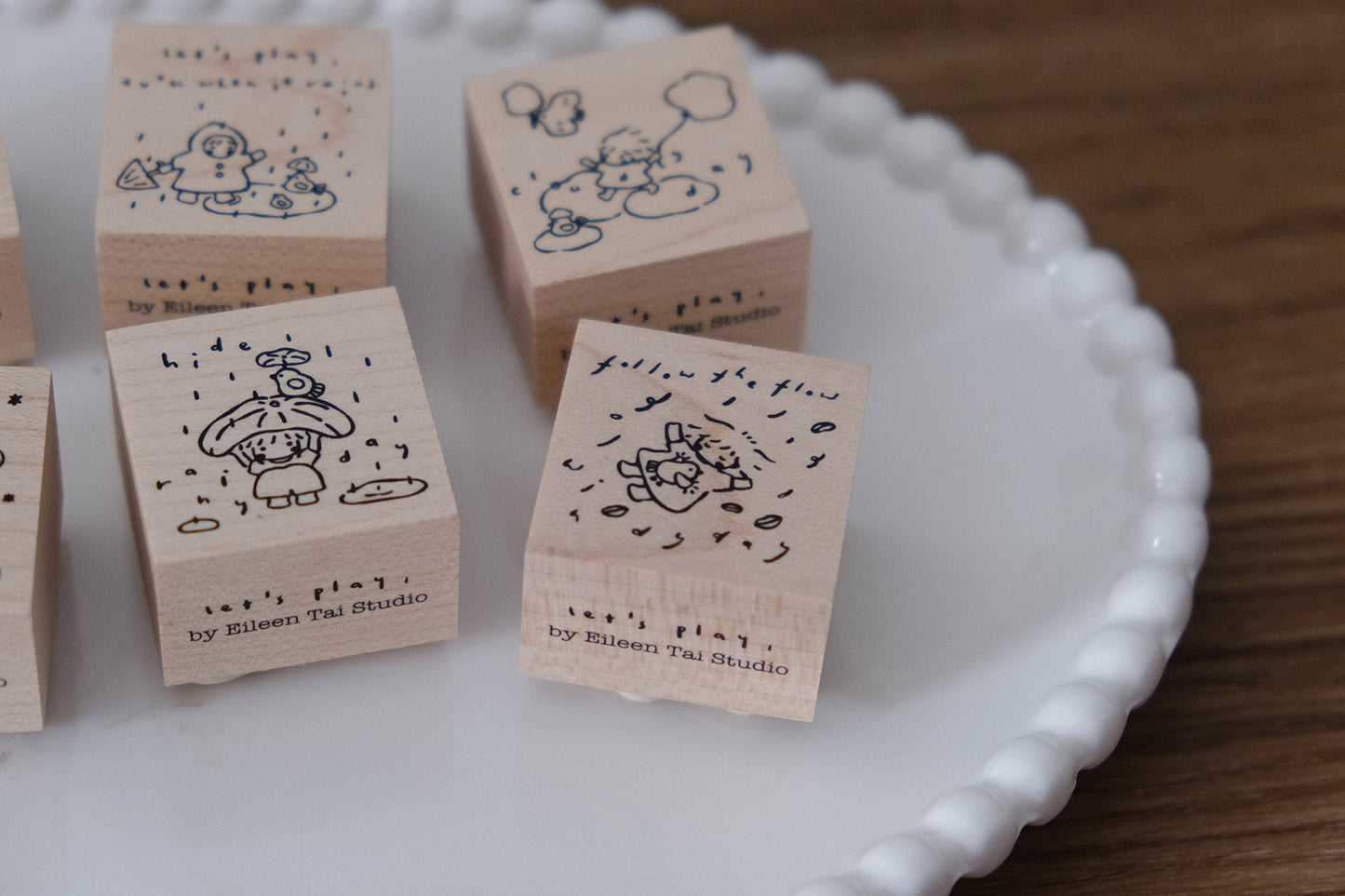 Eileen Tai Rubber Stamp - Let's Play, 6 Designs