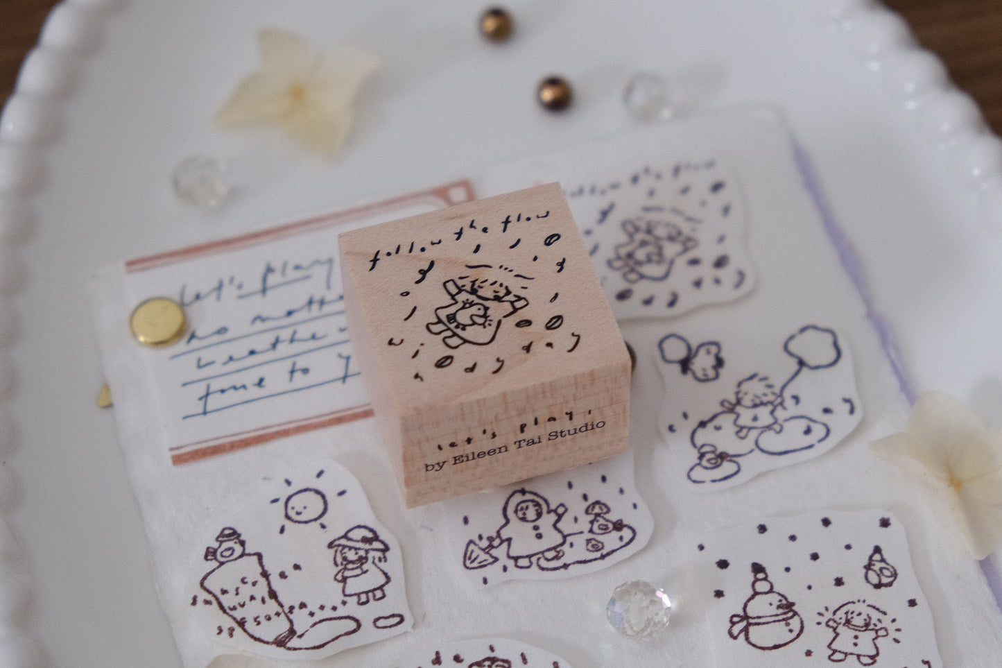 Eileen Tai Rubber Stamp - Let's Play, 6 Designs