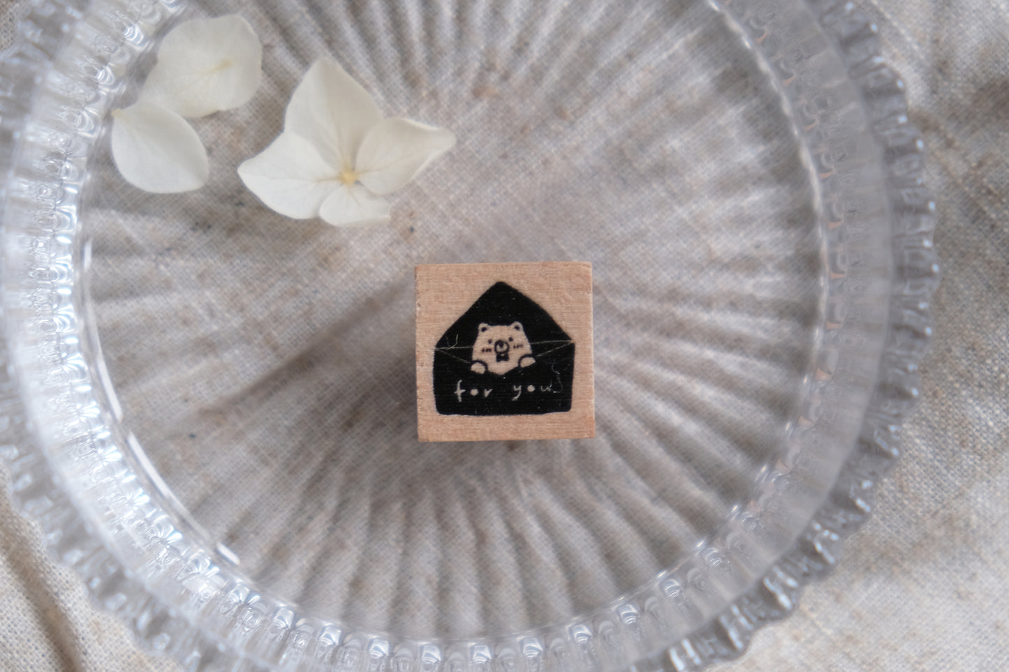 Eileen Tai Rubber Stamp - Mini Envelope Bear