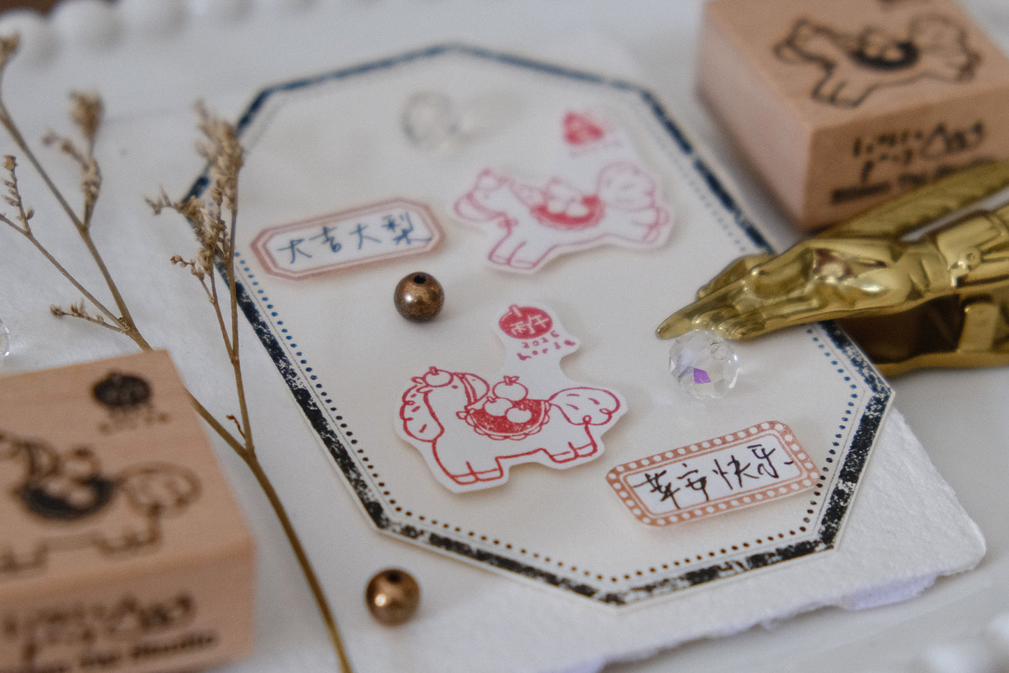 Eileen Tai Rubber Stamp - Year of Horse 2026, 2 designs