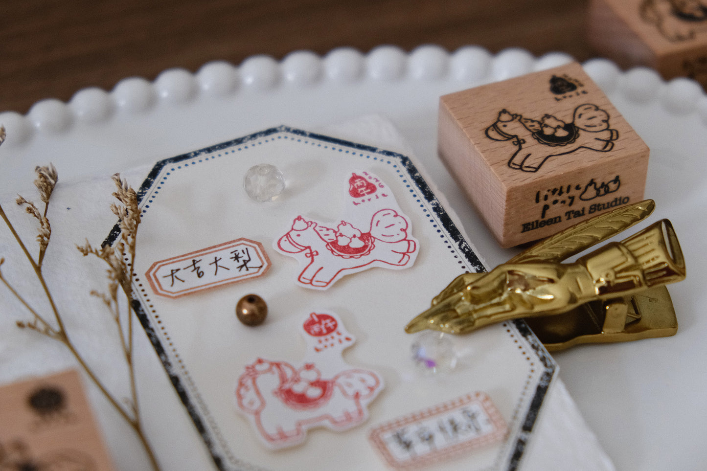 Eileen Tai Rubber Stamp - Year of Horse 2026, 2 designs