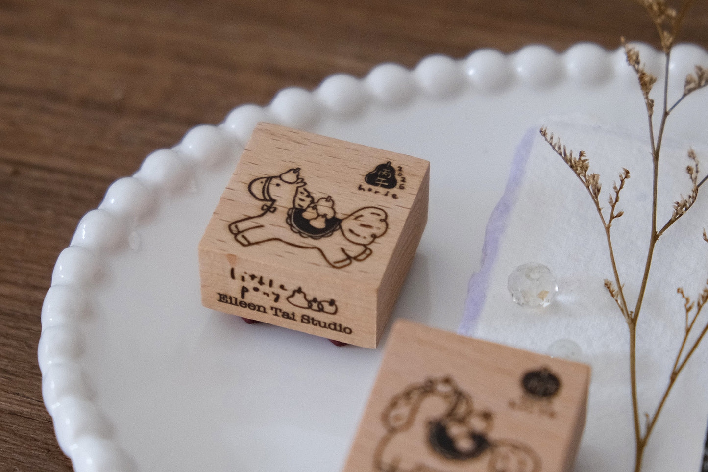 Eileen Tai Rubber Stamp - Year of Horse 2026, 2 designs