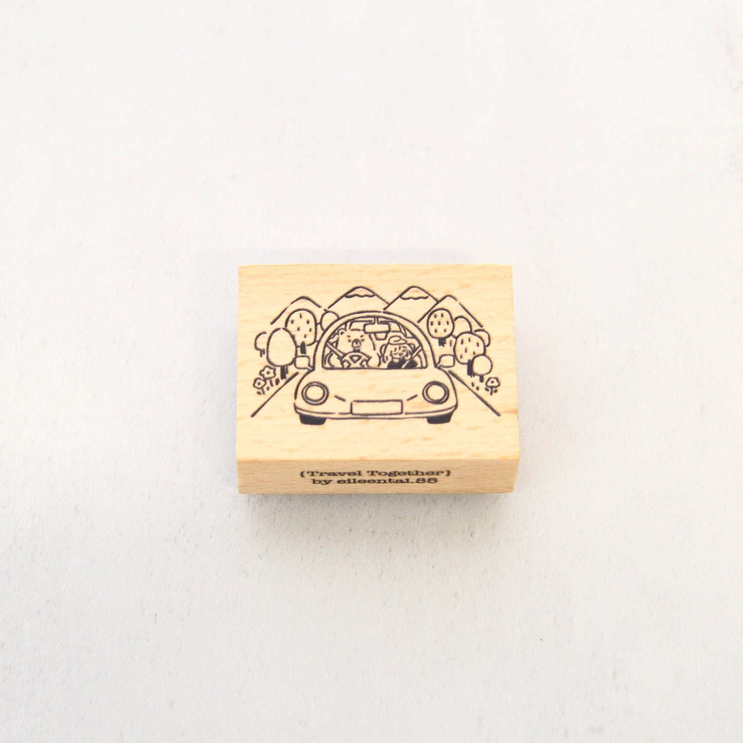 Eileen Tai Rubber Stamp - Bear and Girl Travel Together Collection, 6 designs