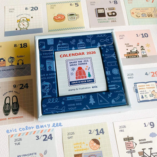eric small things 2026 Color Tear-off Daily Calendar