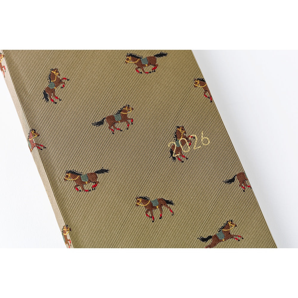 Hobonichi Weeks 2026 - Bow & Tie: Galloping Horses