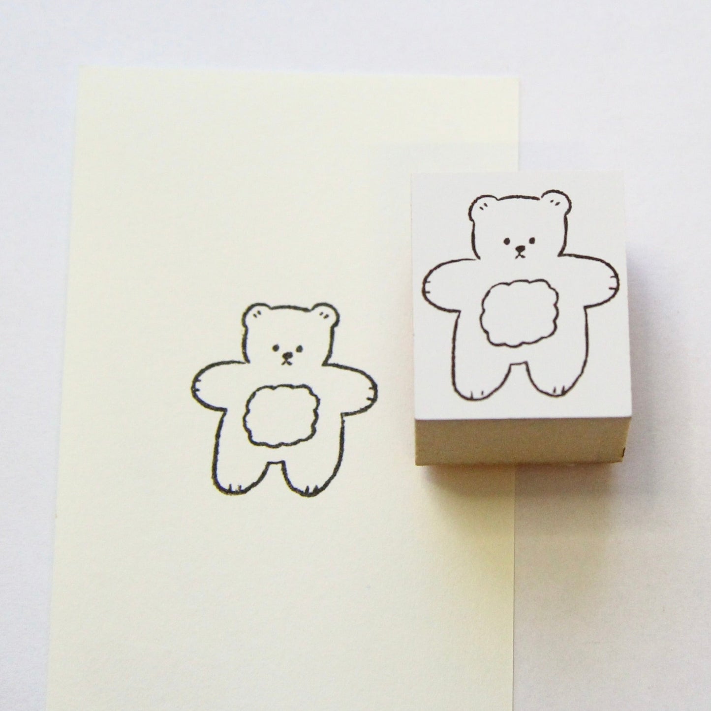 ranmyu Rubber Stamp - Fluffy Belly Bear