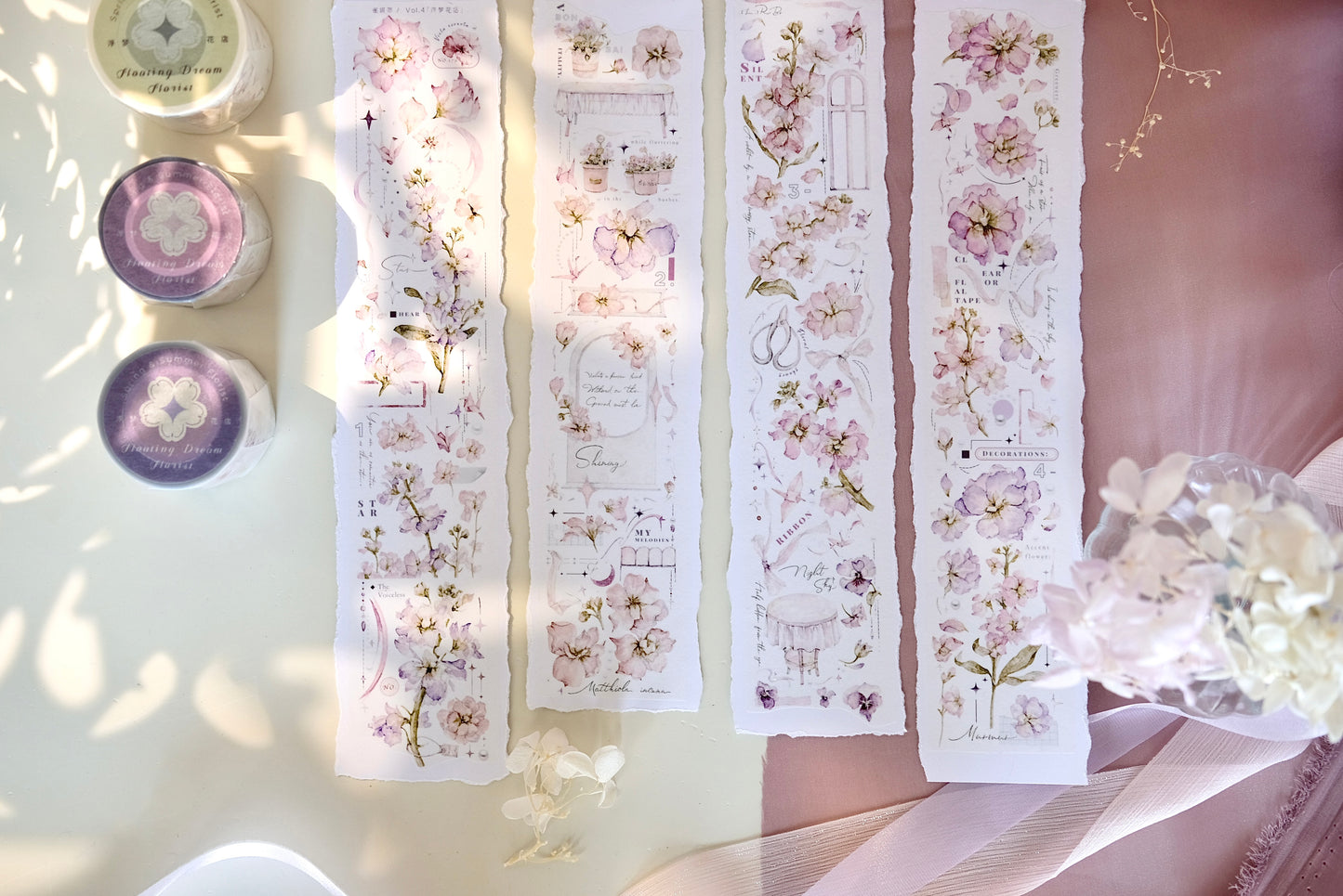 Freckles Tea Vol.4 Dreamy Florist Washi/PET Tape